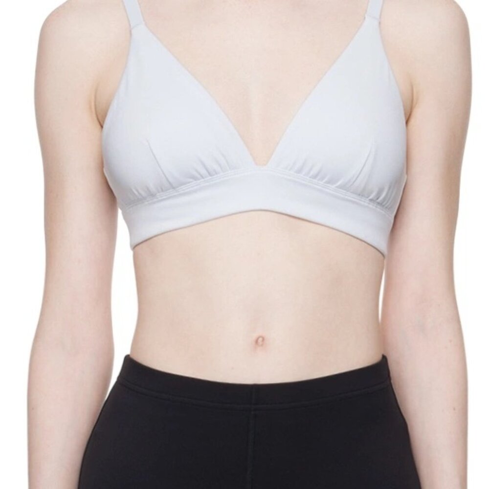 Outdoor Voices Sculpt Hi Apex Bra in Light Blue, S